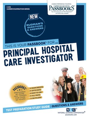 cover image of Principal Hospital Care Investigator